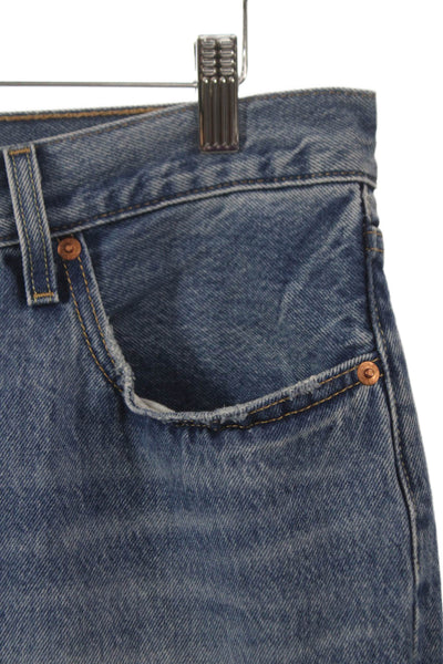 Levi Strauss & Co Unisex Adults Straight Jeans Blue Button Size 30