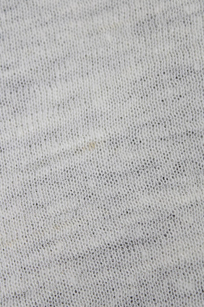 J Crew Womens V Neck White Linen Blend Cardigan Long Sleeve Size S