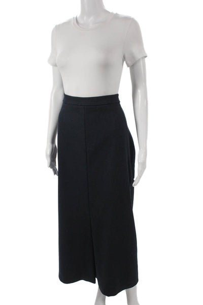 Celina's Womens Straight Pencil Skirt Black Midi Zip Polyester Size 46