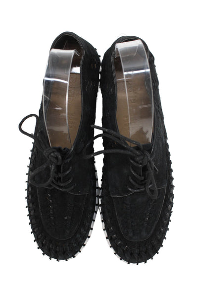 Silent D Womens Suede Lace Up Low Top Sneakers Black Size 39 9