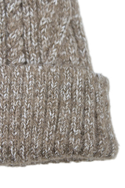 Hat Attack Unisex Adults Knit Pom Pom Beanie Hat Brown