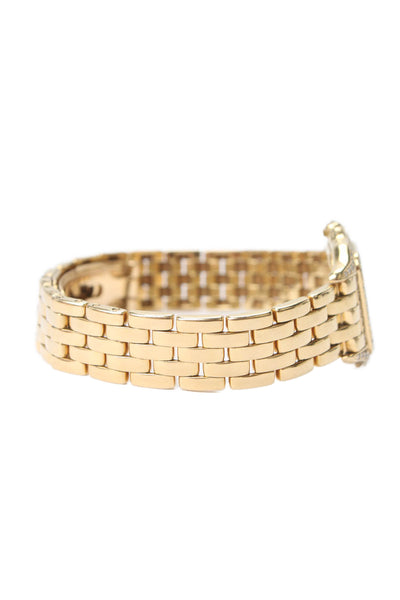 Cartier Womens Panthere Diamond Watch 18k Yellow Gold Quartz 70g