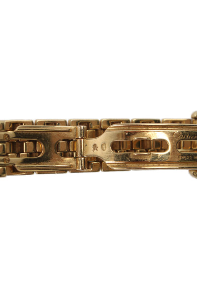 Cartier Womens Panthere Diamond Watch 18k Yellow Gold Quartz 70g