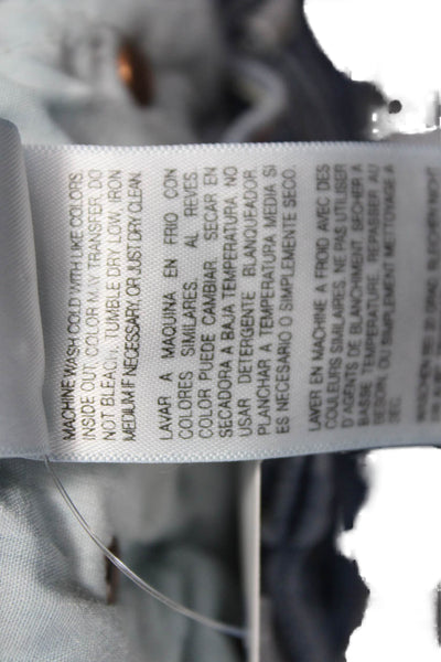 Mother Superior Womens Straight Jeans Blue High Rise Cotton Blend Size 24