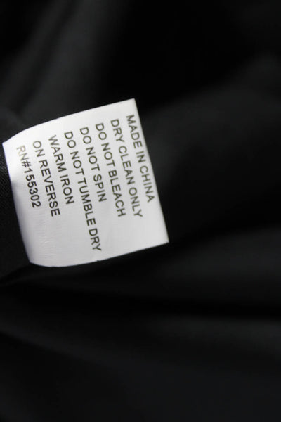 Harper Women Sheath Dress Black Mock Neck Long Sleeve Zip Size S