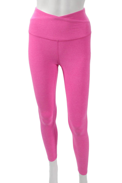 Beyond Yoga Womens Athletic Set Pink Flecked Polyester V-Neck Sleeveless Size S