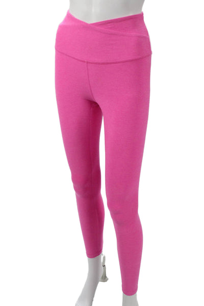 Beyond Yoga Womens Athletic Set Pink Flecked Polyester V-Neck Sleeveless Size S