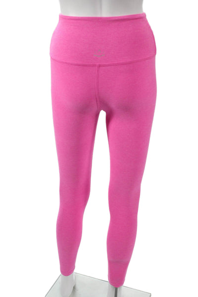 Beyond Yoga Womens Athletic Set Pink Flecked Polyester V-Neck Sleeveless Size S
