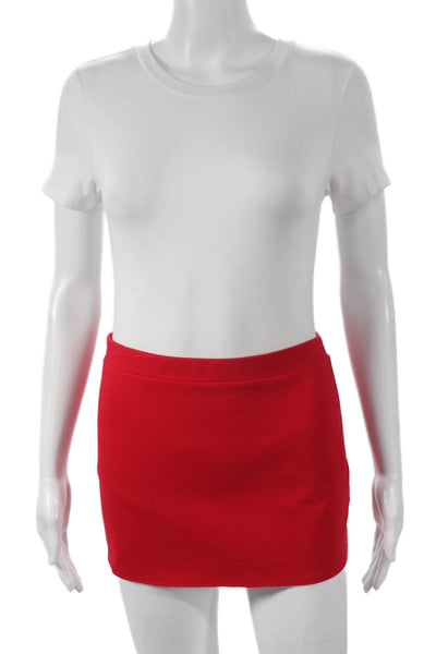 Lovers + Friends Womens Red Straight Pencil Skirt Pull On 60% Viscose Size XS