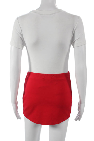 Lovers + Friends Womens Red Straight Pencil Skirt Pull On 60% Viscose Size XS