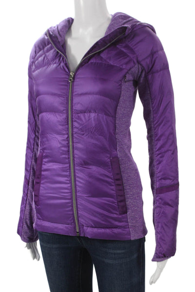 Lululemon Womens Basic Jacket Purple Polyester Zip Long Sleeve Size XS