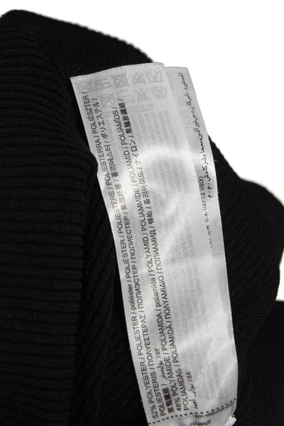 MNG Womens Black Cardigan Long Sleeve Round Neck Size XS