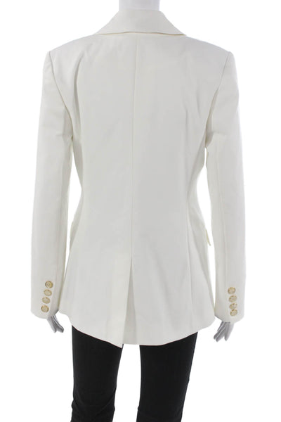 Ramy Brook Womens Blazer White Button Long Sleeve Size 0