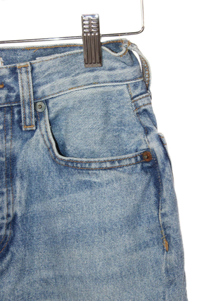 Re/Done Womens Straight Jeans Blue Mid Rise Size 23