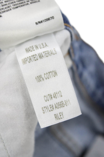Agolde Womens Jeans Straight Mid Rise Blue Size 23