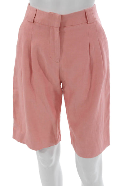 Alexis Women Pink Viscose Square Neck Sleeveless Shorts Set Zip Size XS