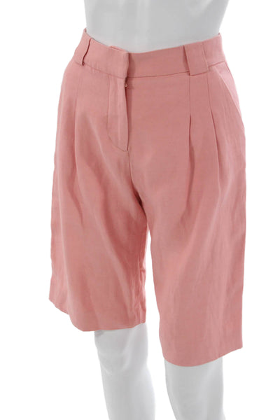 Alexis Women Pink Viscose Square Neck Sleeveless Shorts Set Zip Size XS