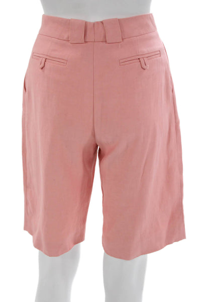 Alexis Women Pink Viscose Square Neck Sleeveless Shorts Set Zip Size XS