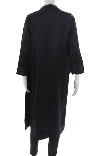 AYR Womens Blue Cardigan 3/4 Sleeve Triacetate Blend Size XS