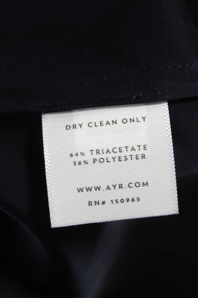 AYR Womens Blue Cardigan 3/4 Sleeve Triacetate Blend Size XS