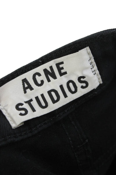 ACNE Studios Womens Skinny Black High Rise Jeans Size 23