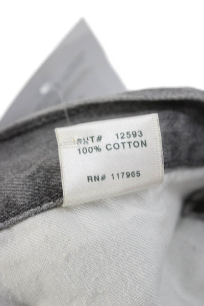 J Brand Womens Skinny Jeans Gray Button Cotton Size 24