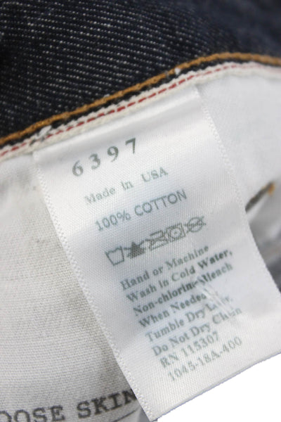6397 Women Skinny High Rise Blue Cotton Jeans Size 25
