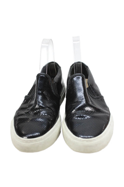 Common Projects Womens Leather Slip On Loafers Black Size 7