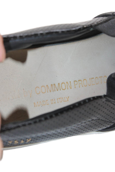 Common Projects Womens Leather Slip On Loafers Black Size 7