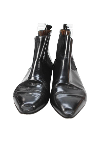 Etoile Isabel Marant Womens Leather Pointed Toe Ankle Boots Black Size 7