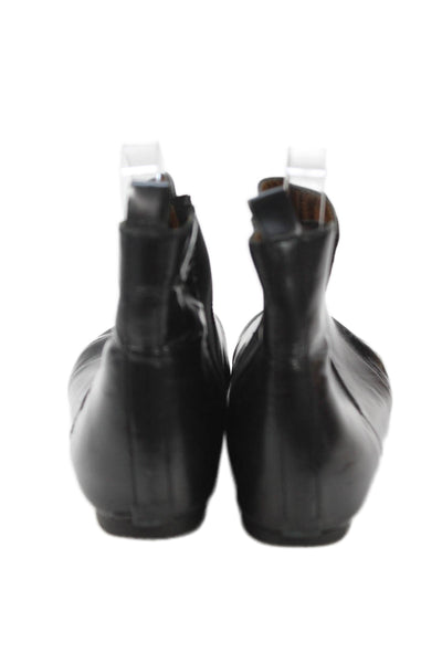 Etoile Isabel Marant Womens Leather Pointed Toe Ankle Boots Black Size 7