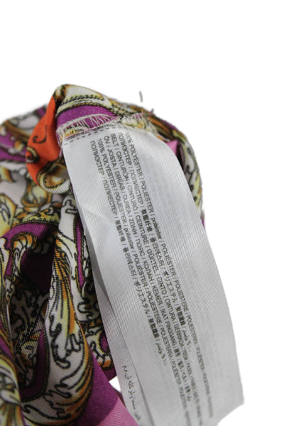 MNG Women Shirt Dress Multicolor Paisley Collared Long Sleeve Polyester Size 0