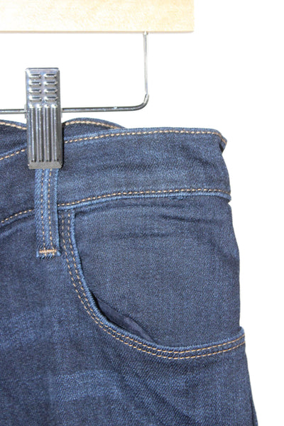 J Brand Womens Flared High Rise Blue Jeans Button Cotton Size 28