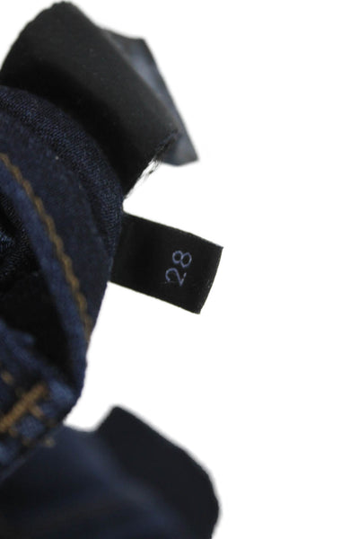 J Brand Womens Flared High Rise Blue Jeans Button Cotton Size 28