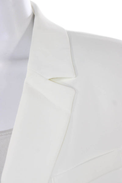 Open Edit Womens Blazer Vest Sleeveless White Button Size XL