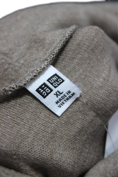 Uniqlo Women Basic Beige Turtleneck Long Sleeve T-Shirt Size XL
