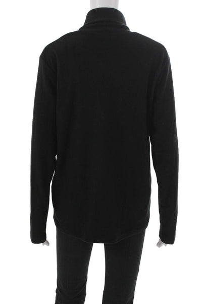 Uniqlo Women Black Acrylic Turtleneck Long Sleeve Basic T-Shirt Size XL