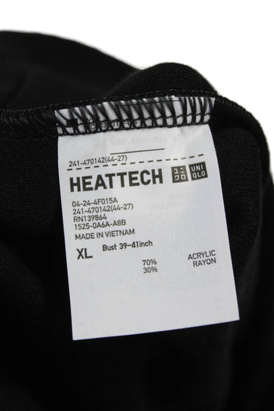 Uniqlo Women Black Acrylic Turtleneck Long Sleeve Basic T-Shirt Size XL