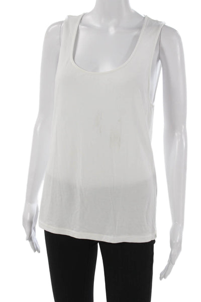 Rag & Bone Women Basic Scoop Neck Tank White Modal Size XL