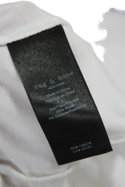 Rag & Bone Women Basic Scoop Neck Tank White Modal Size XL