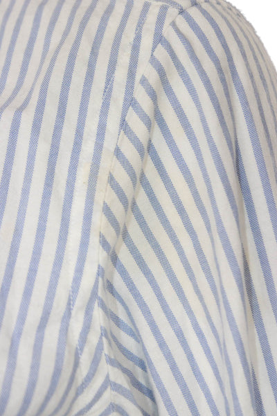 Ralph Lauren Womens Blue Cotton Striped Button-Up Size 2