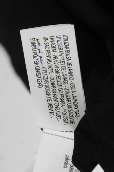 Zara Womens Basic Square Neck Tank Black Polyester Zip Size XS