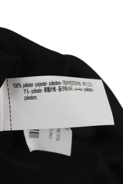 Zara Womens Basic Square Neck Tank Black Polyester Zip Size XS