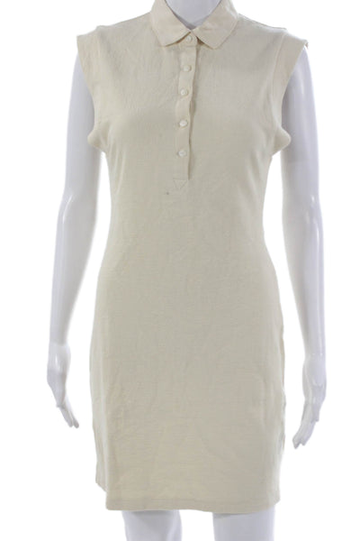 Rag & Bone Women Mini Dress Beige Collared Sleeveless Petite Size XS