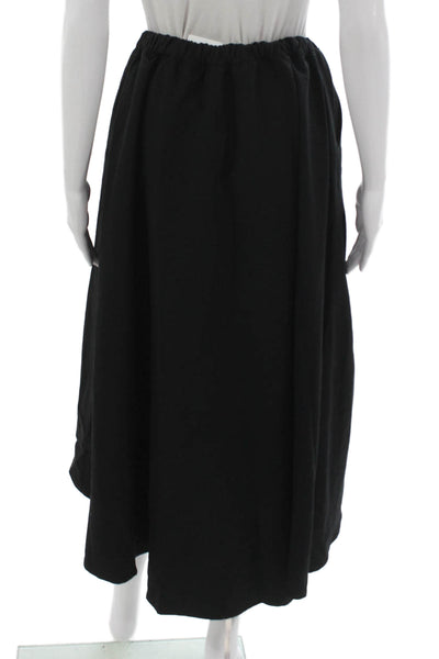 Enza Costa Womens A-Line Black Midi Skirt Size 0