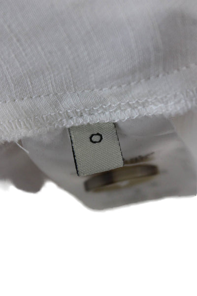 Cotelac Women Basic Jacket White Button Long Sleeve Size 0