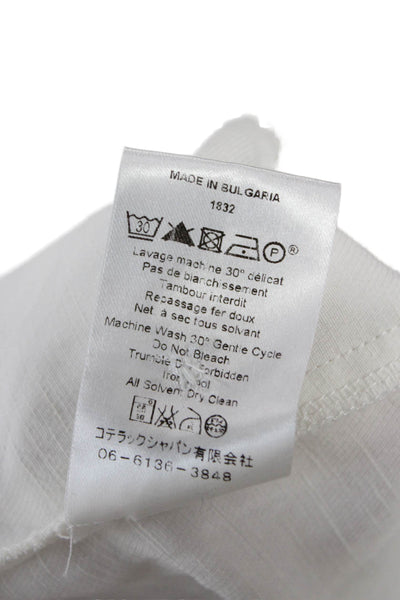 Cotelac Women Basic Jacket White Button Long Sleeve Size 0