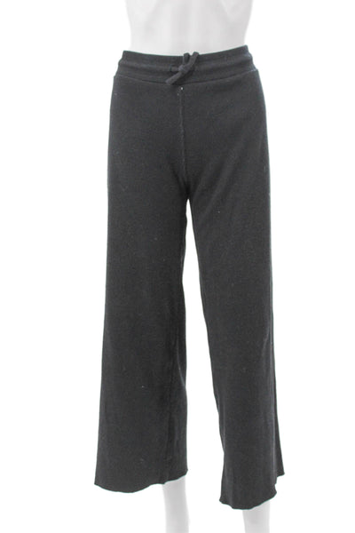 Perfect White Tee Womens Sweatpants Black Drawstring Polyester Size M