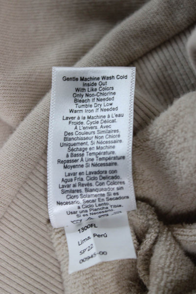 Nation LTD Women Pullover Beige 100% Cotton Crew Neck Long Sleeve Size M