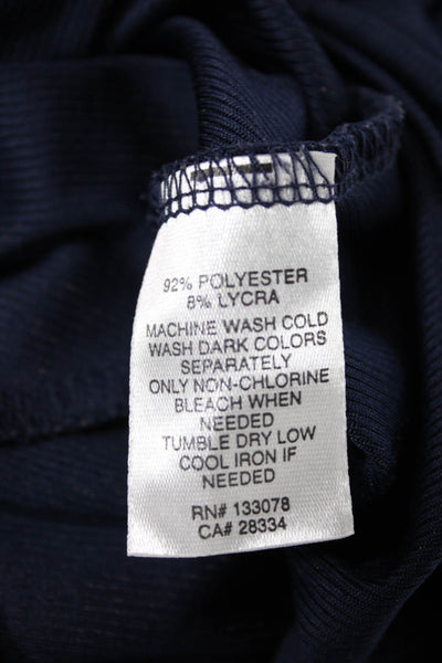 Lucky In Love Womens Blue Basic Sleeveless Tank Round Neck Pullover Size M